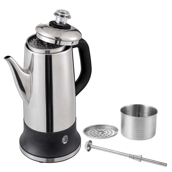 12-Cup Stainless Steel Electric Percolator Coffee Maker U373