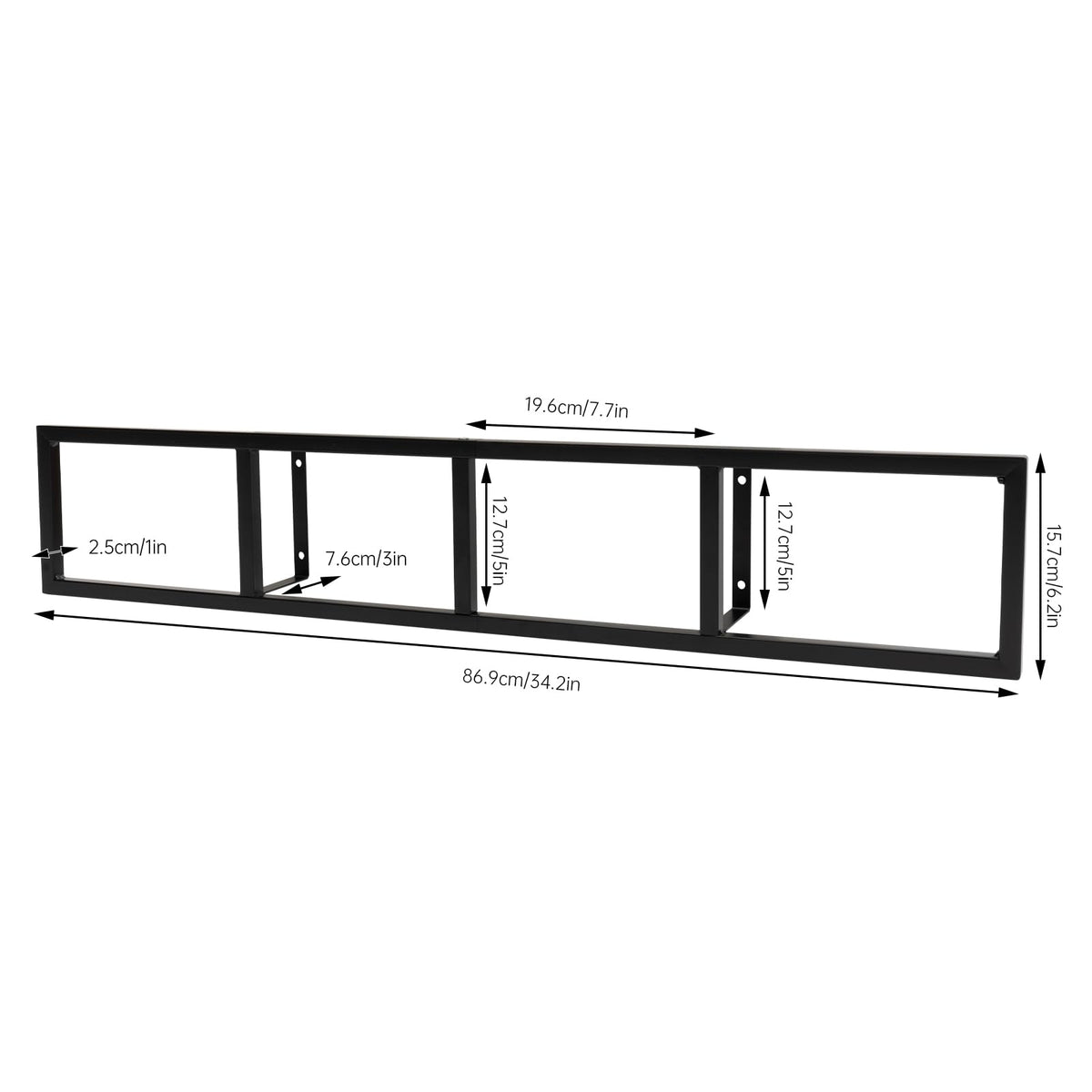 Wall Mount 34 Inch Media Storage Rack K16491
