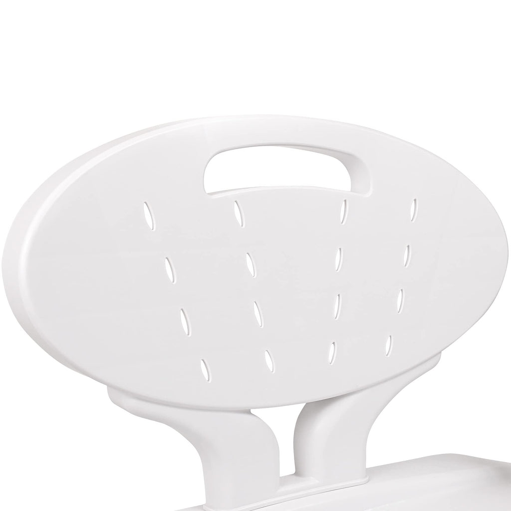 Shower Chair Bath Seat with Padded Arms, Removable Back and Adjustable Legs C9816
