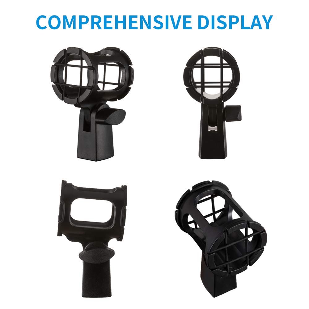 Microphone Shock Mount Holder Clip Anti-Vibration for Condenser Shotgun Mic T9805