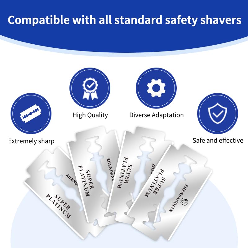 Double Edge Razor Blades, 100 Pack Q23344