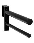 Black PVC Coated Double Saddle Rack U57057