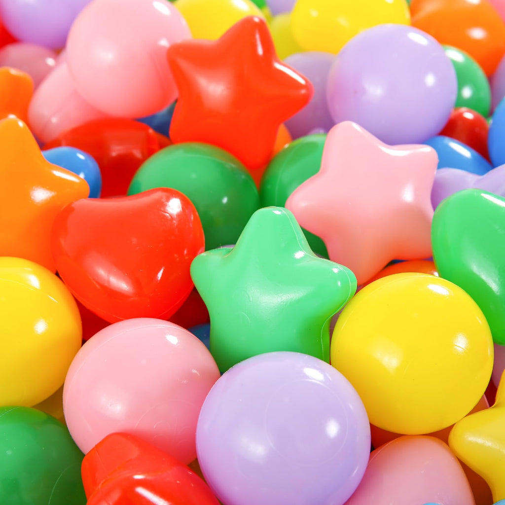 100 200 500 Plastic Balls for Toddlers Phthalate Free BPA Free Non-Toxic Crush Proof Z783