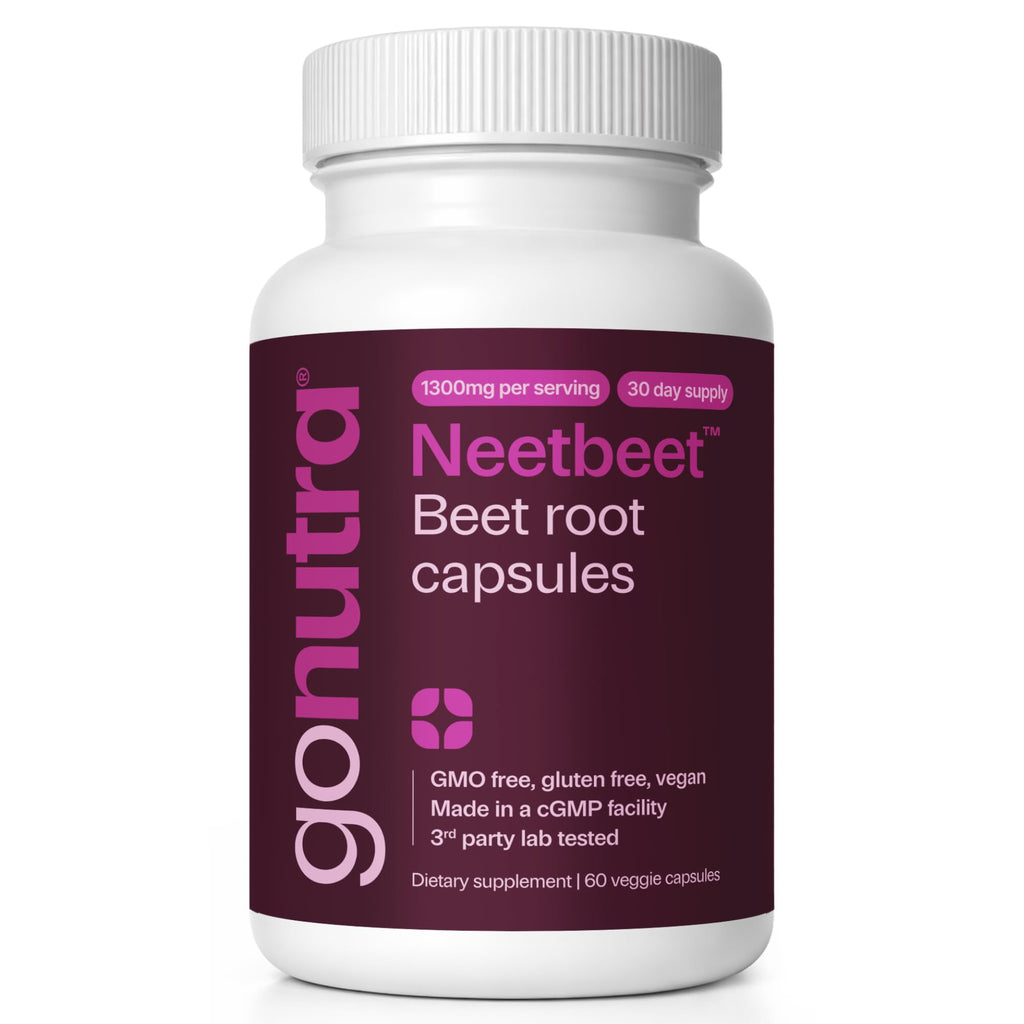Organic Beet Root Capsules 1300mg 60ct X320