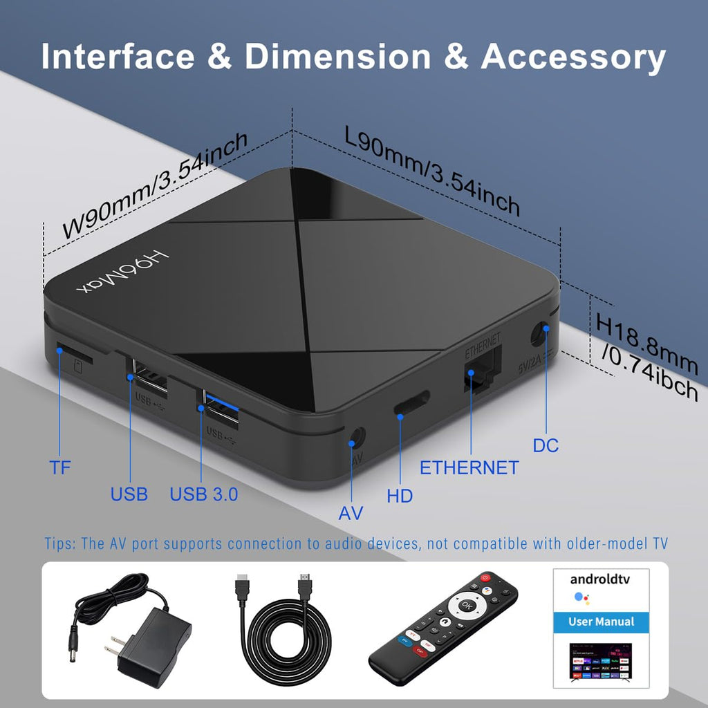 Android 14.0 4K Ultra HD TV Box E107
