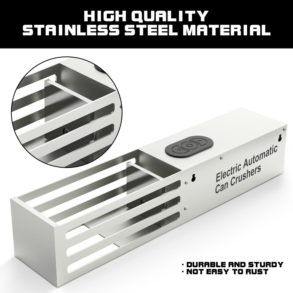 Electric Can Crusher Wall Mounted 12oz & 16oz I81761
