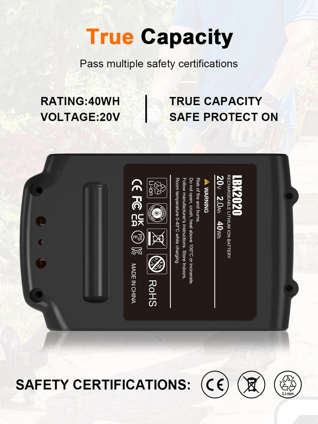 20 Volt MAX 2.0Ah Lithium ion Battery G834