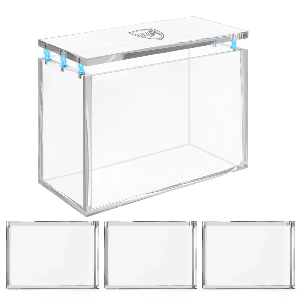 Acrylic Case 3 Pack, 8mm Magnetic Lid W249
