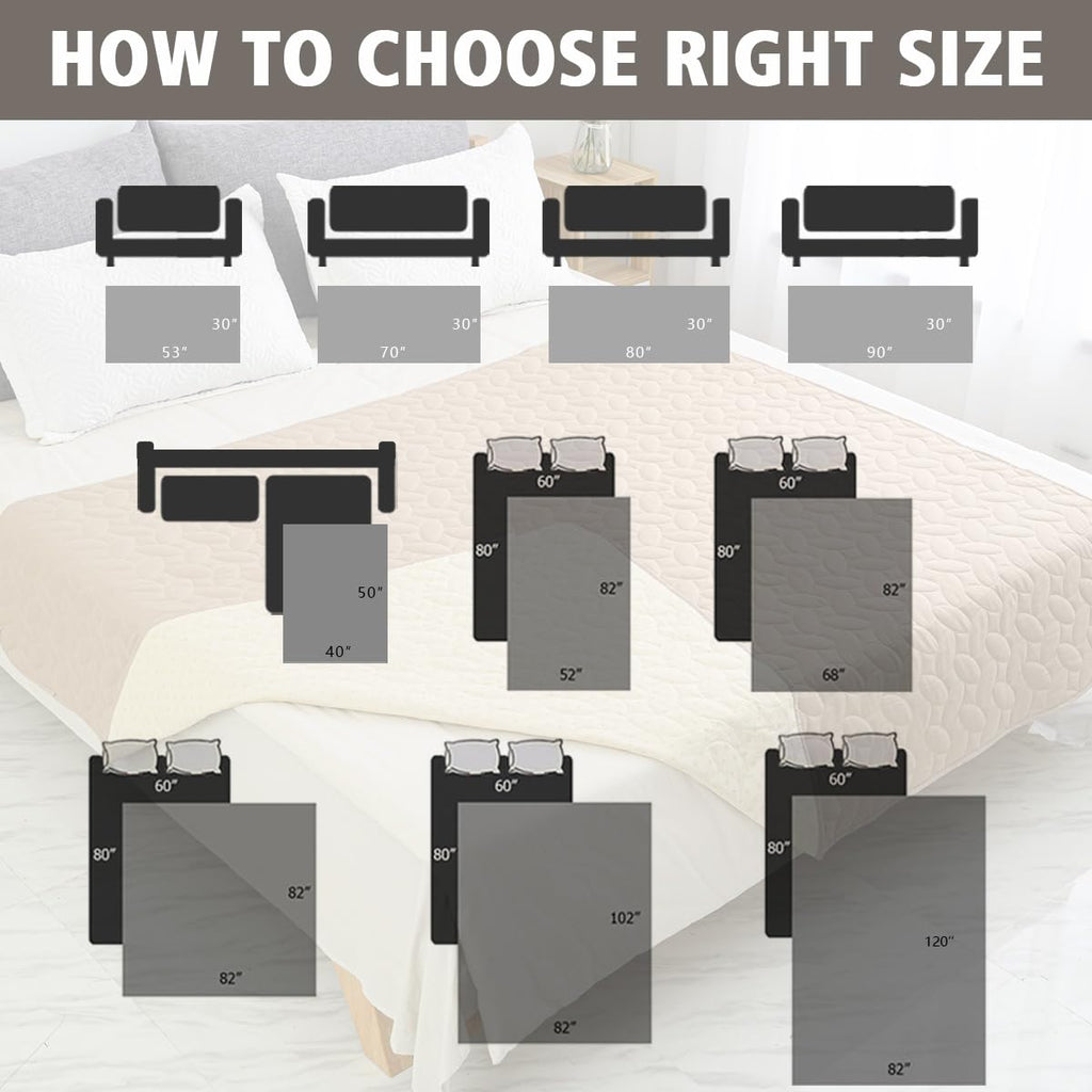 Waterproof Pet Bed Cover 30x70 Inch Dark Grey B651