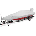 14-16ft Waterproof Marine Canvas Boat Cover with Outboard Motor Cover R2109