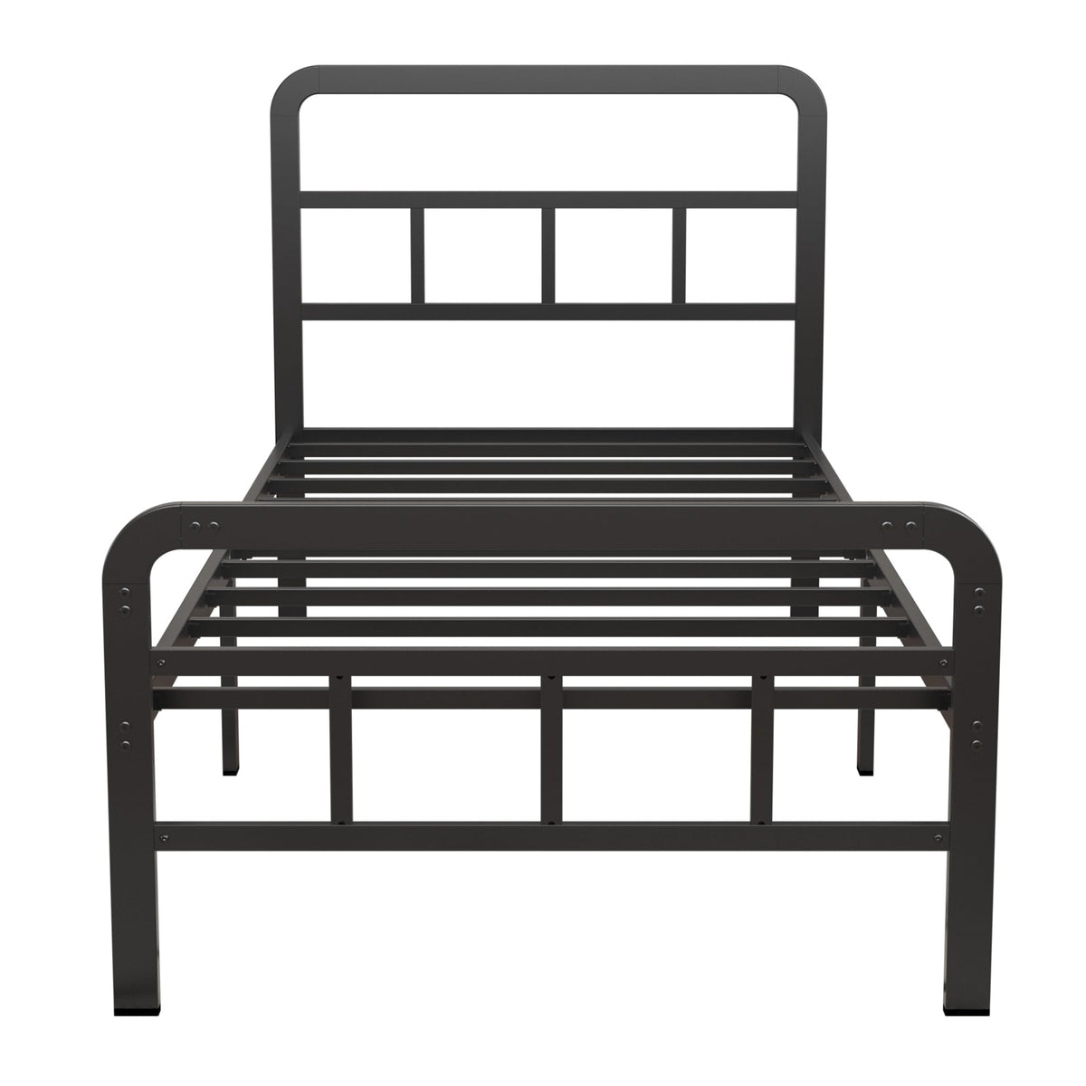 Twin Platform Bed Frame with Headboard and Footboard F491782