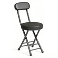 Folding Stool with Cushioned Seat and Backrest Z27468