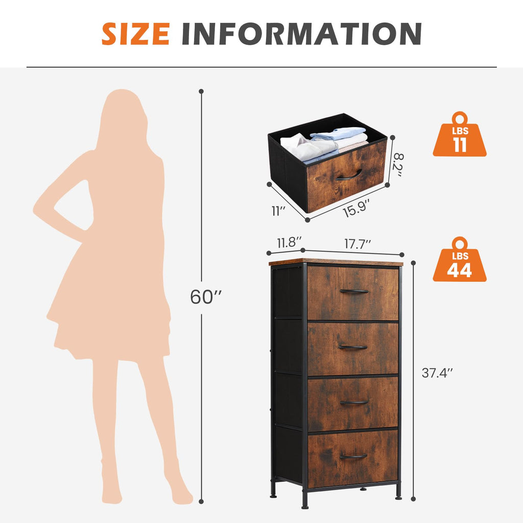 4 Drawer Dresser X8205