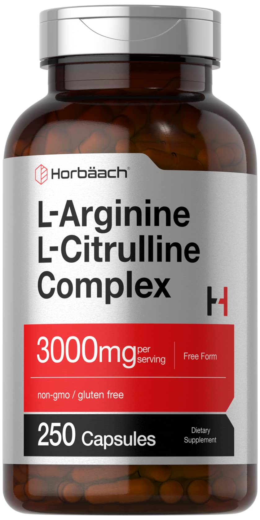 L-Arginine L-Citrulline Complex 3000mg 250 Capsules U904
