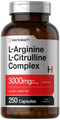 L-Arginine L-Citrulline Complex 3000mg 250 Capsules U904