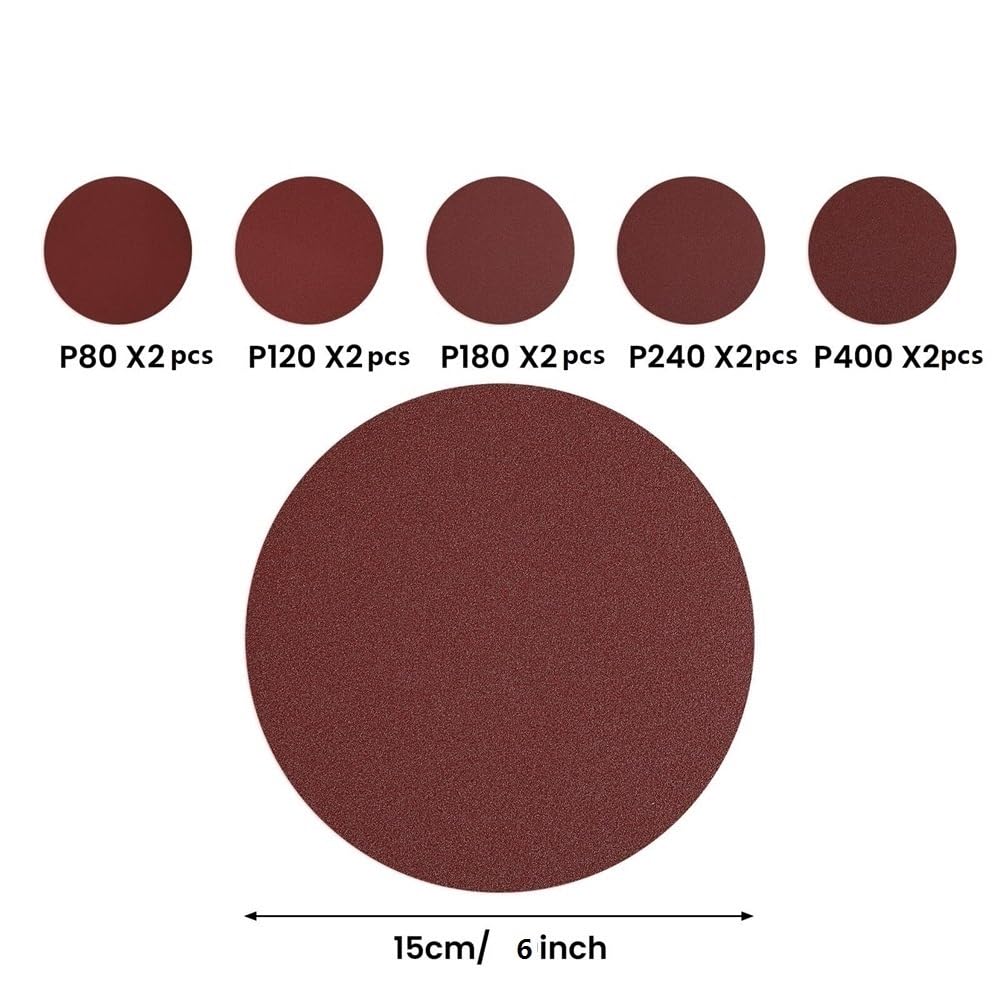 20pcs 6inches No Hole Self Stick Sanding Discs E8294