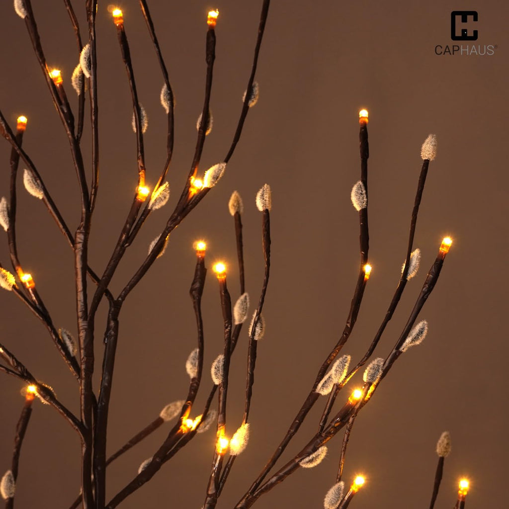 8FT Lighted Willow Twig Tree with 240 Warm White LED Lights F931