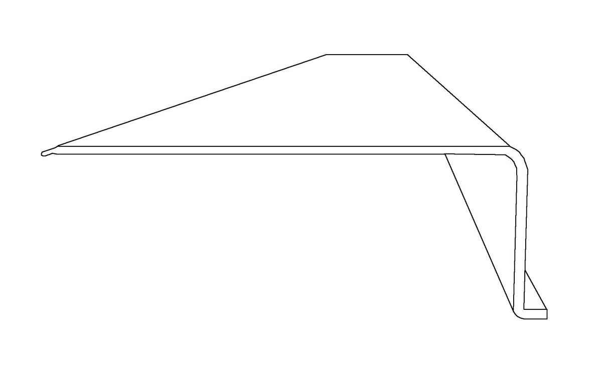 Ribbed Acrylic Replacement Lens L-Shape 2-3/4 x 1 x 24" M86638