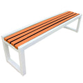 Weatherproof Metal Garden Bench Cast Iron Outdoor Seating J767