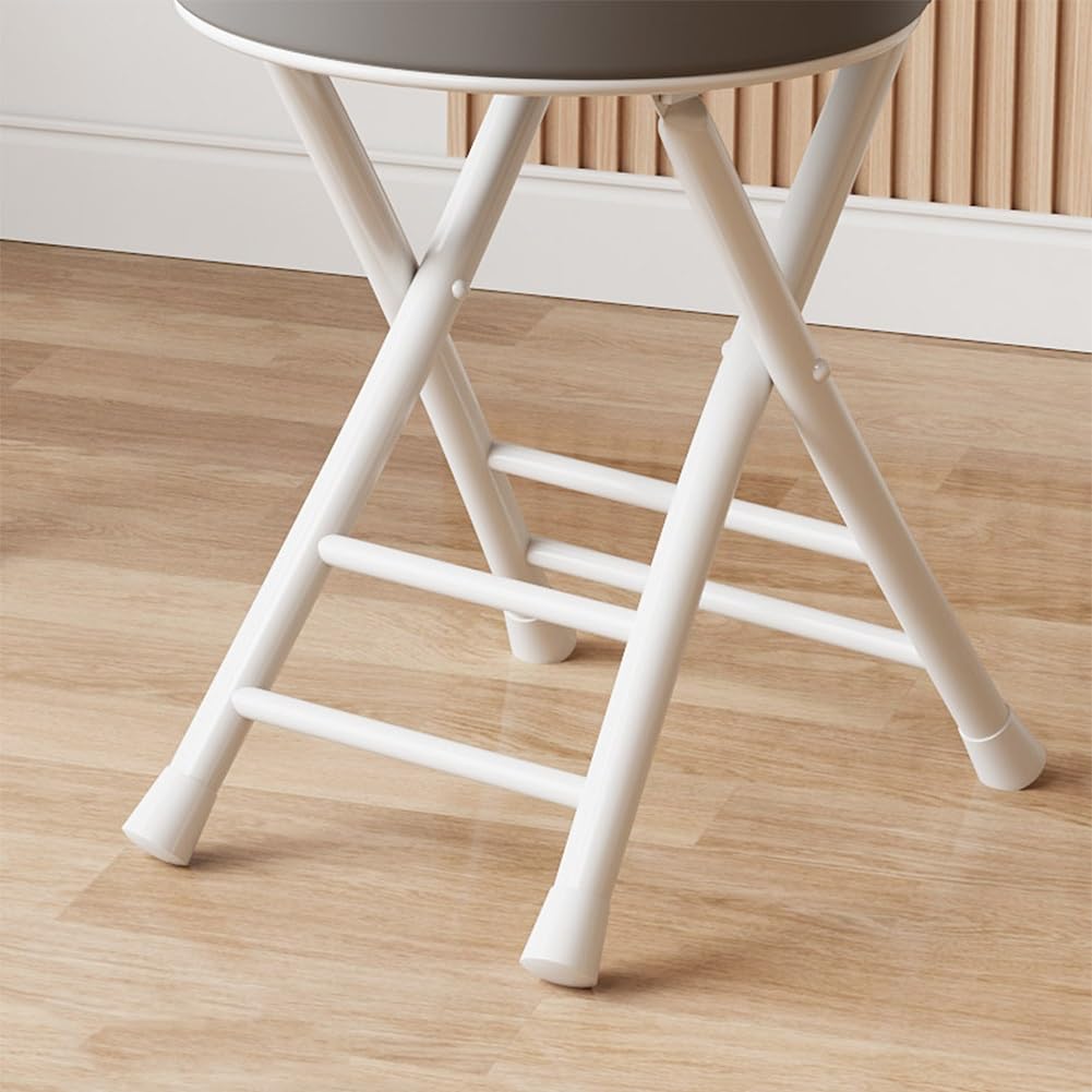Folding Stool with Cushioned Seat and Backrest Z27468