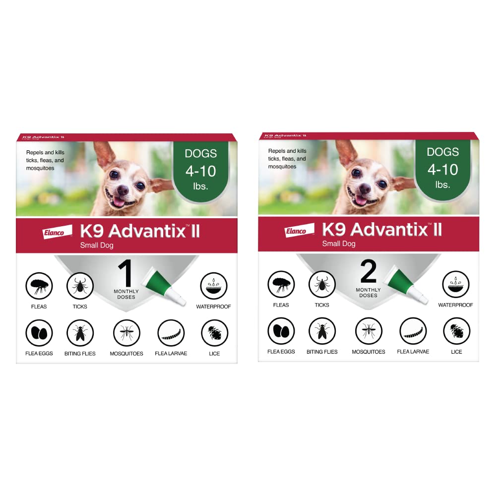 Flea, Tick & Mosquito Treatment & Prevention for Dogs 4-10 lbs B355