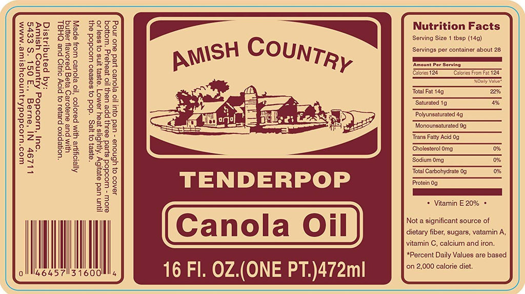Butter Flavored Canola Oil 16 oz Z184