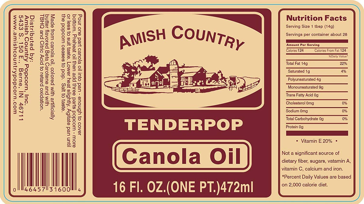 Butter Flavored Canola Oil 16 oz Z184
