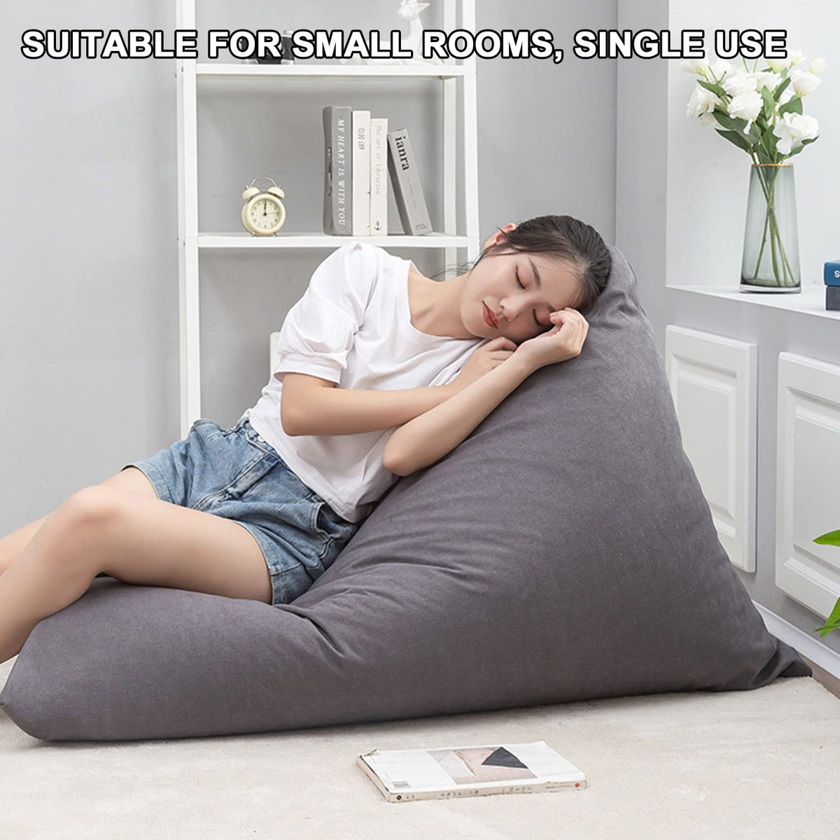 Yellow Beanbag Stuffed Animal Storage Chair Cover Q21343