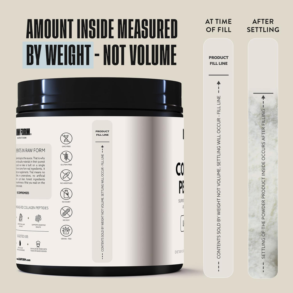 Collagen Peptides Powder 1LB Unflavored Grass-Fed Hydrolyzed P580