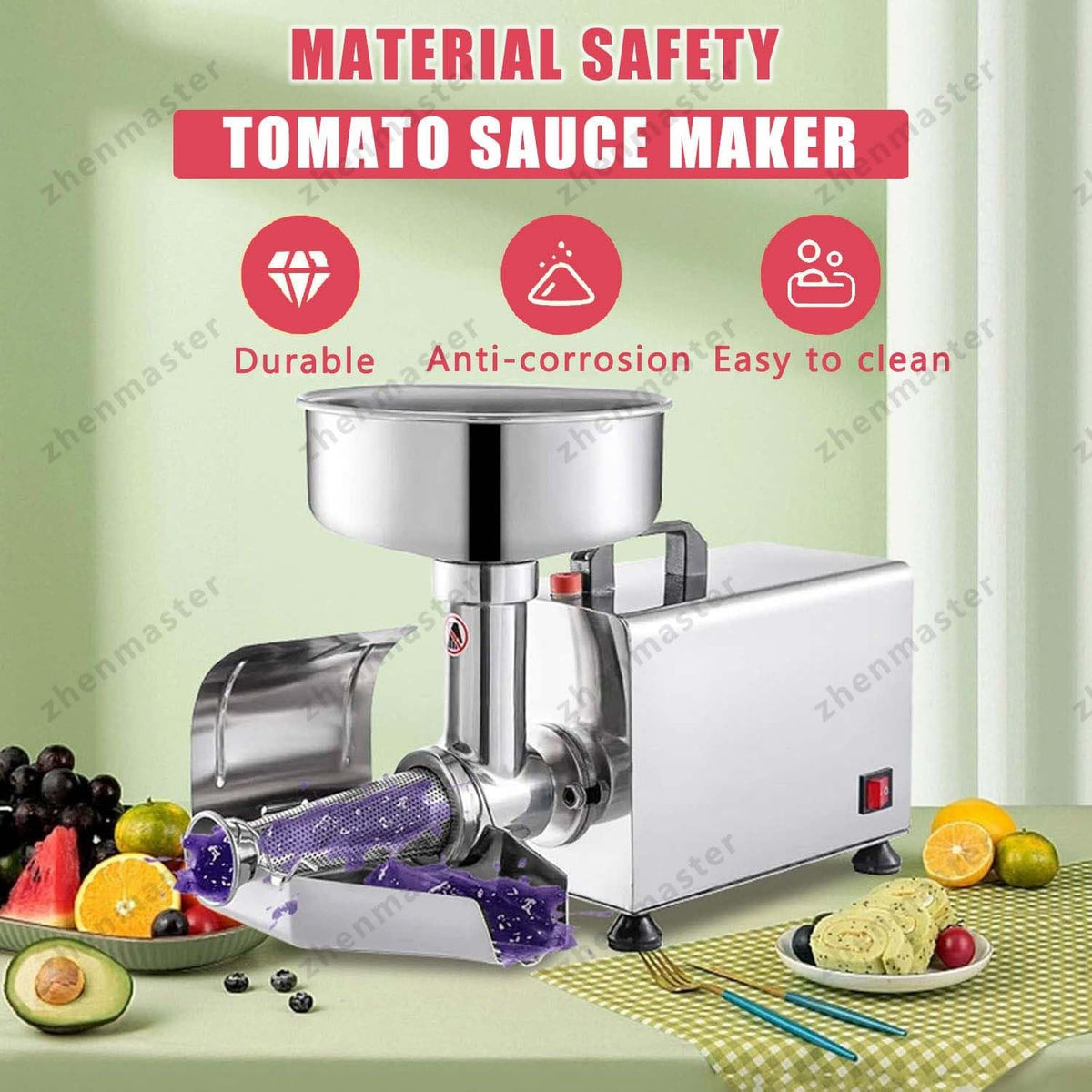 450W Stainless Steel Electric Tomato Strainer F82345
