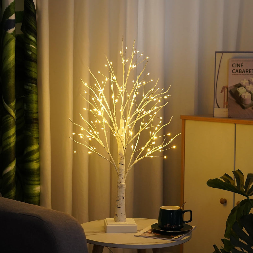 144 LED Birch Tree Lights with Remote Control N89562
