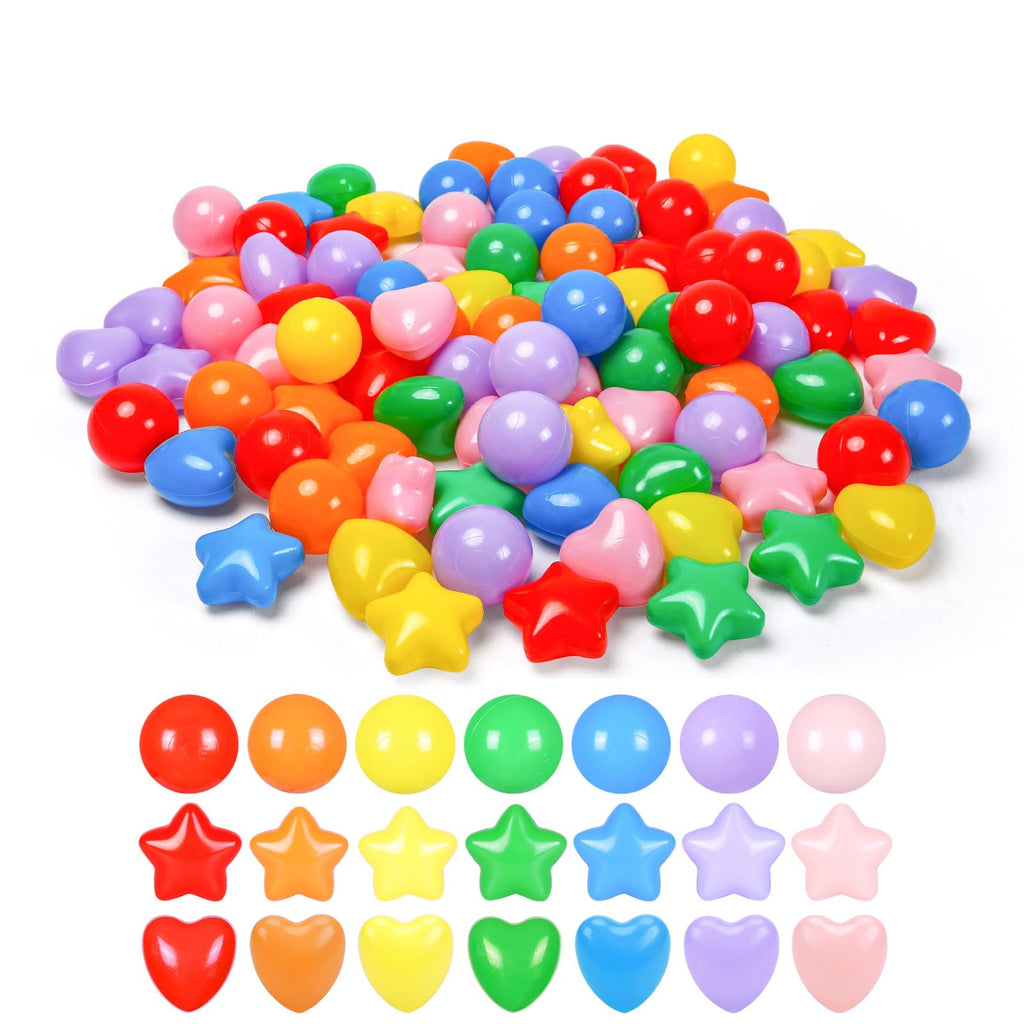 100 200 500 Plastic Balls for Toddlers Phthalate Free BPA Free Non-Toxic Crush Proof Z783