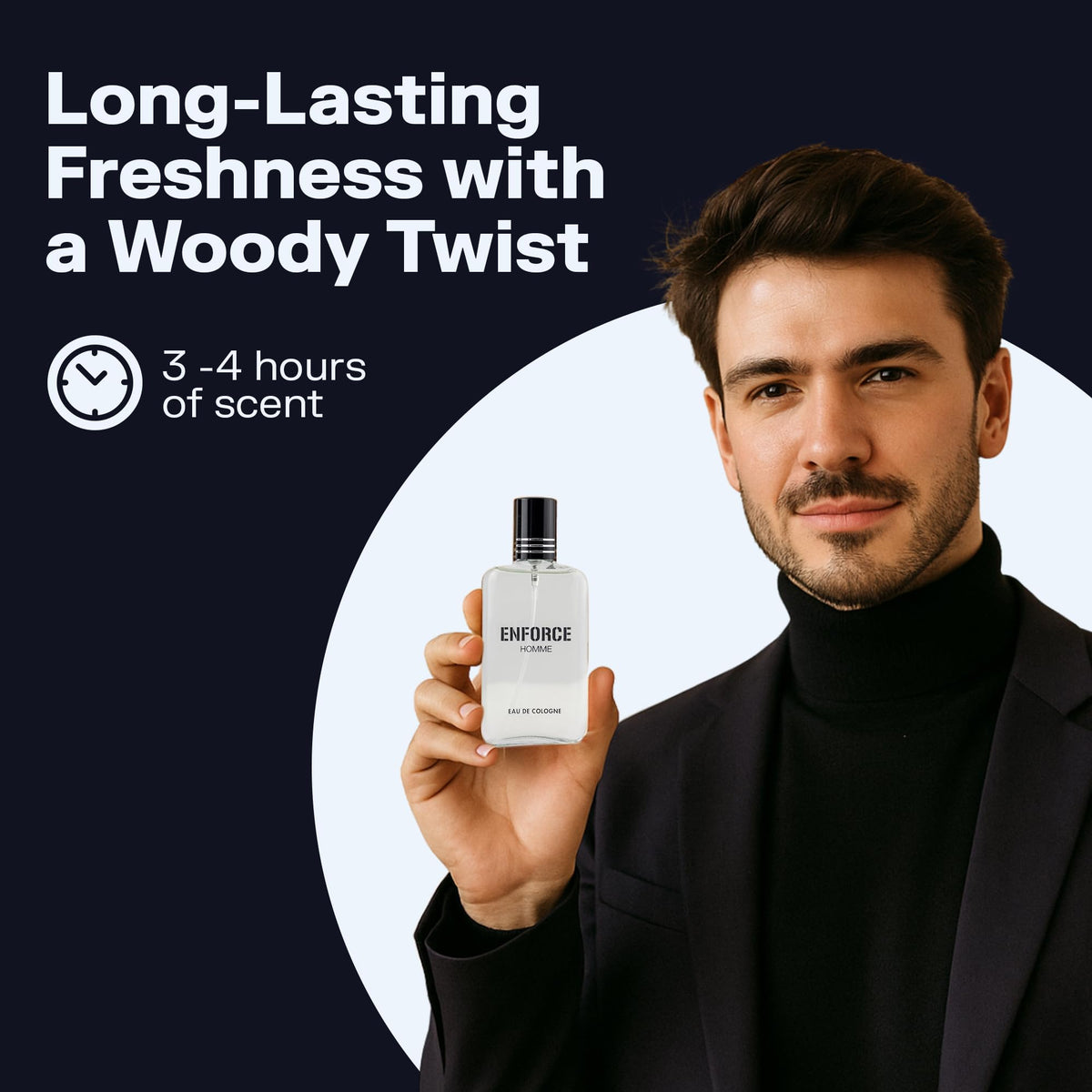 Eau de Toilette Spray Woody Sandalwood Citrus Musk 3.4 Fl Oz K903