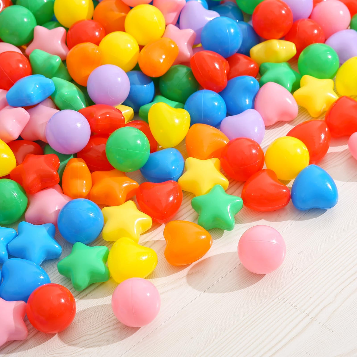 100 200 500 Plastic Balls for Toddlers Phthalate Free BPA Free Non-Toxic Crush Proof Z783