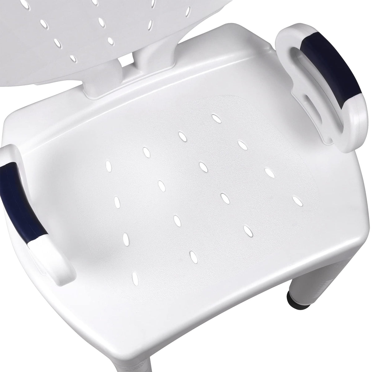 Shower Chair Bath Seat with Padded Arms, Removable Back and Adjustable Legs C9816