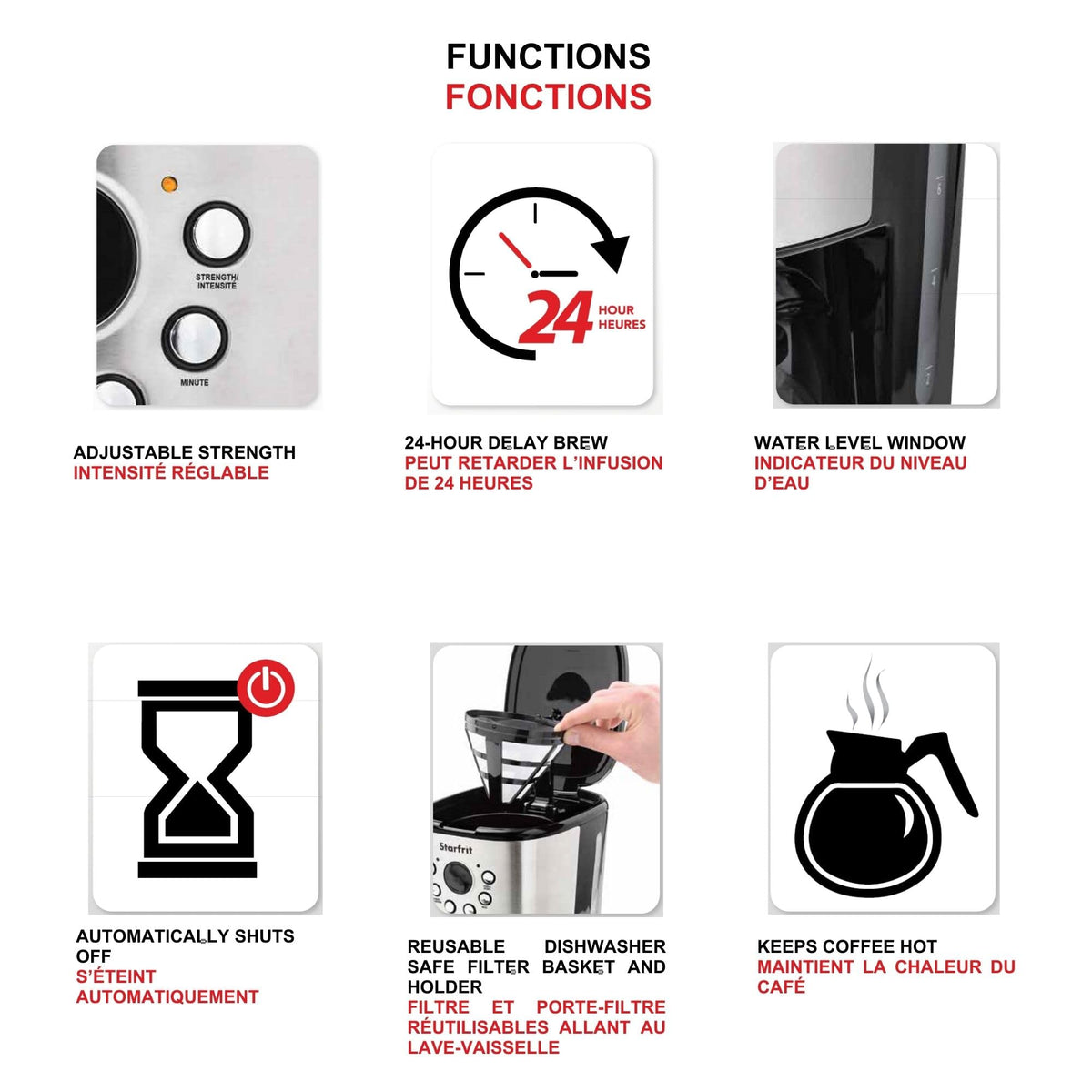 Programmable 12 Cup Stainless Steel Coffee Maker U78861