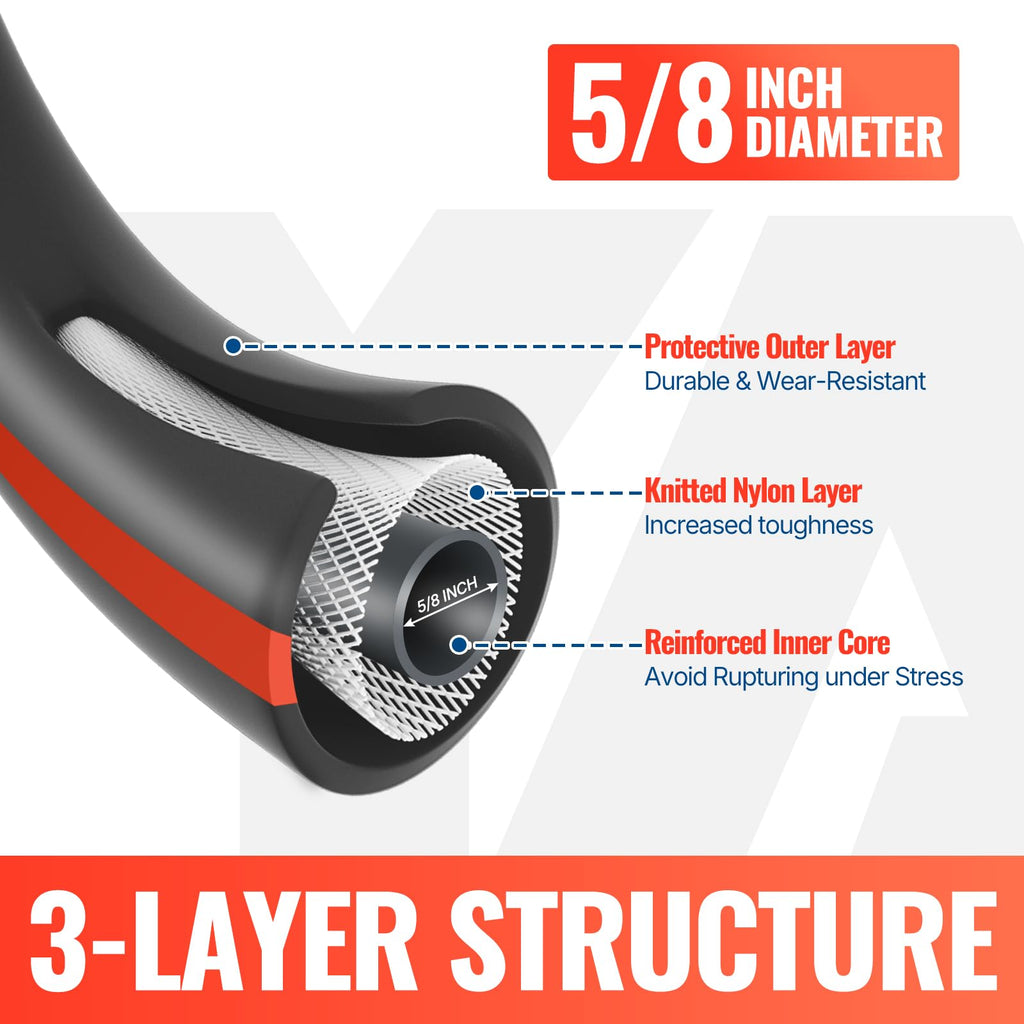 100FT Garden Hose with 10 Function Nozzle C14609