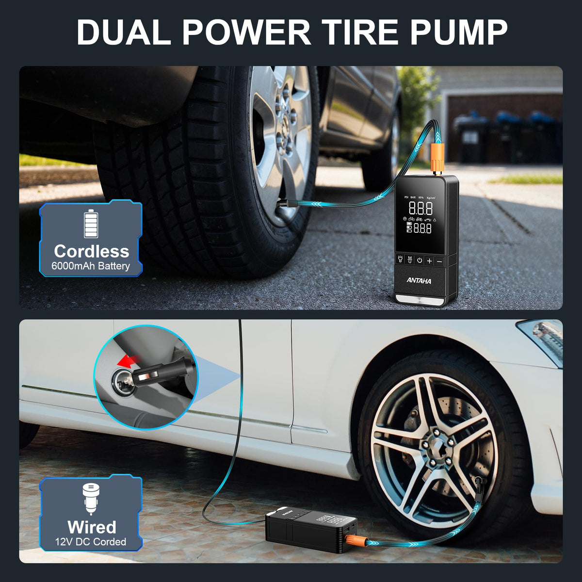 Portable Air Compressor 150 PSI Cordless Tire Inflator G625196