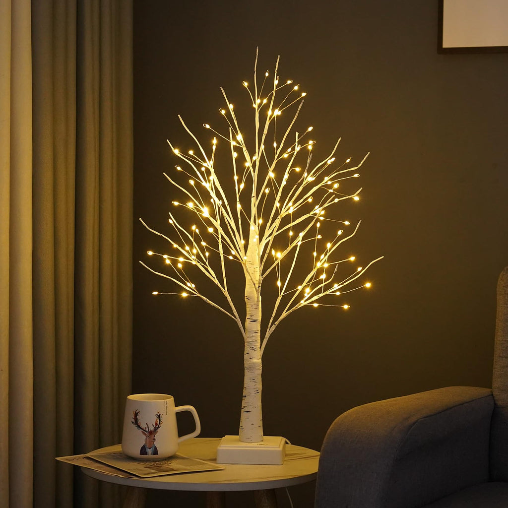 144 LED Birch Tree Lights with Remote Control N89562
