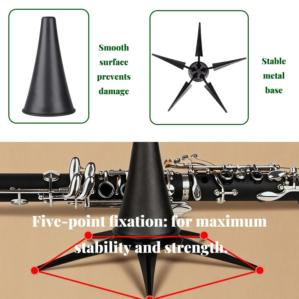 Portable Lightweight Foldable Clarinet Stand X652