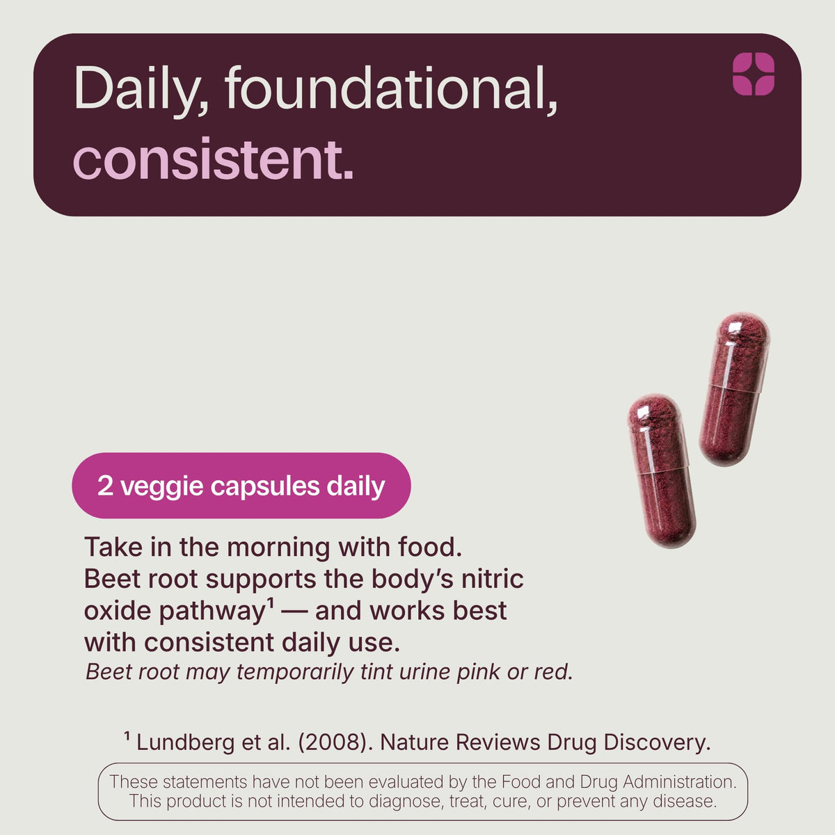 Organic Beet Root Capsules 1300mg 60ct X320