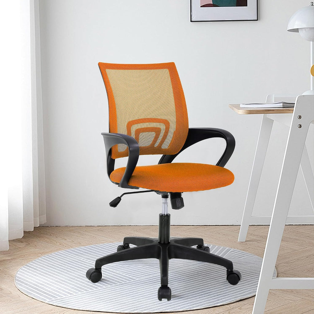 Orange Ergonomic Mesh Office Chair with Lumbar Support H245
