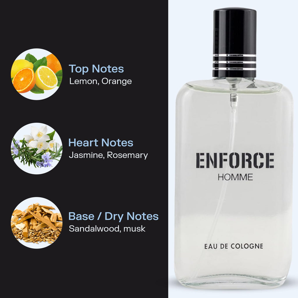 Eau de Toilette Spray Woody Sandalwood Citrus Musk 3.4 Fl Oz K903
