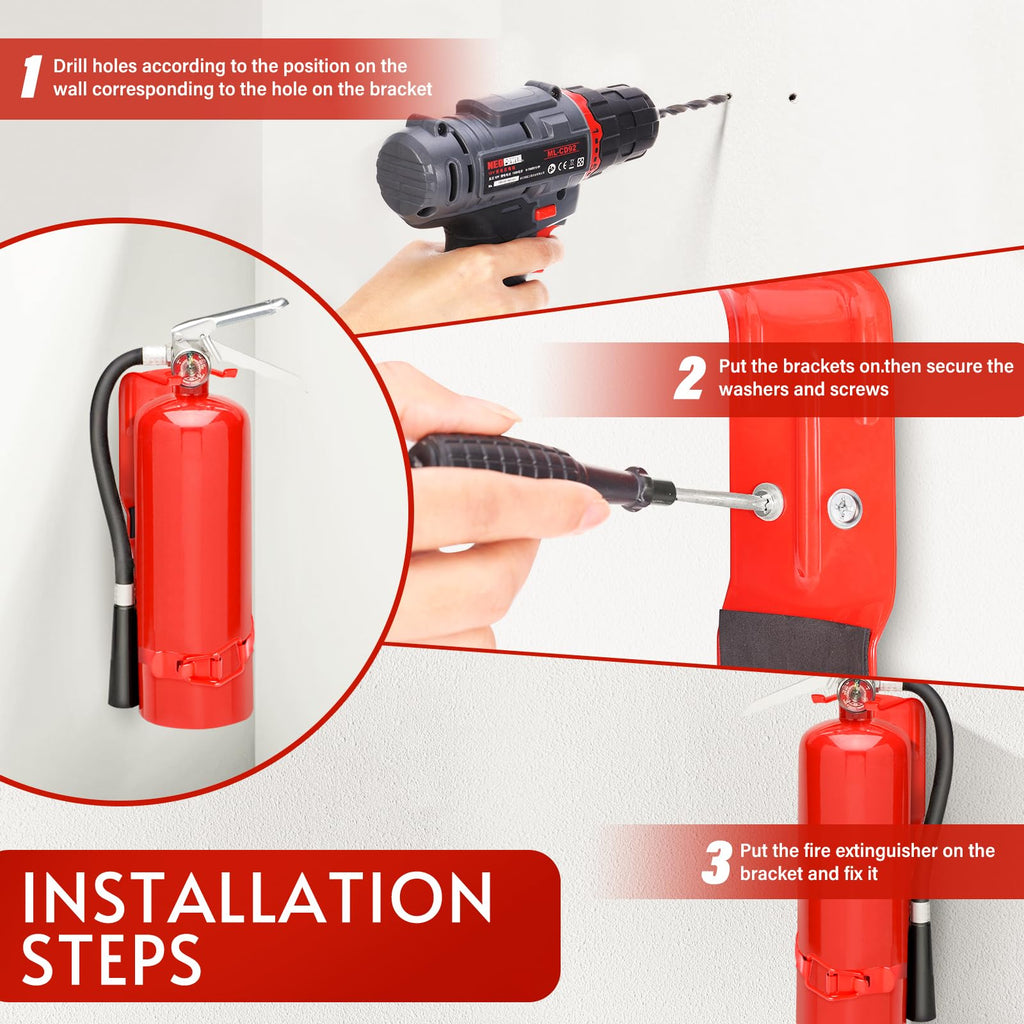 2.5LB Fire Extinguisher Mount Bracket Wall Mount Z455493