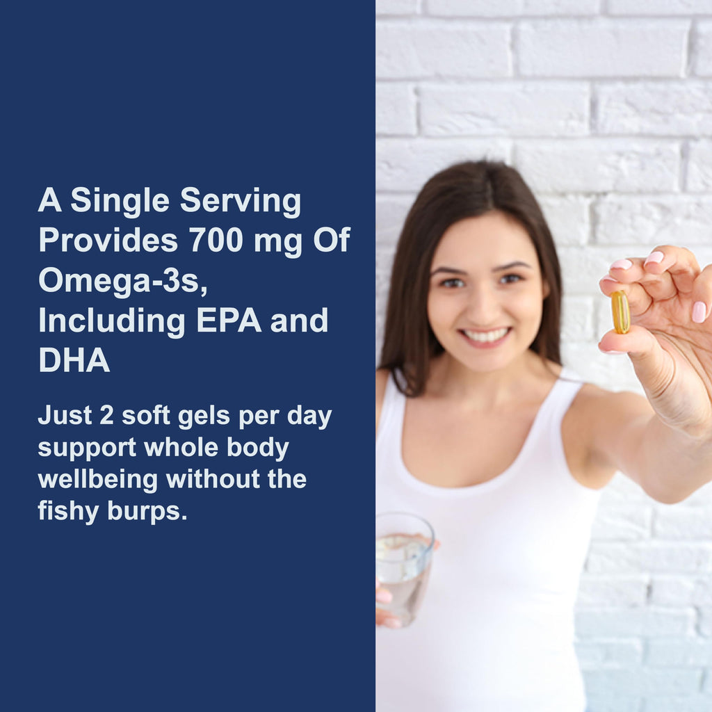 Fish Oil 700 mg Omega-3s Lemon 240 Softgels V8219
