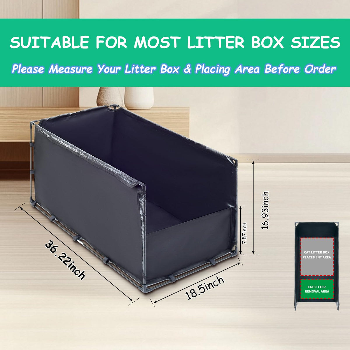 Large Cat Litter Box Enclosure U72249