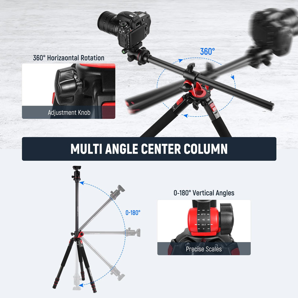 72 Inch Camera Tripod Monopod with Ball Head R50611