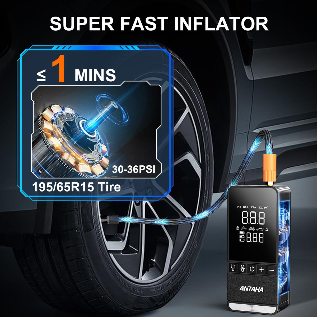 Portable Air Compressor 150 PSI Cordless Tire Inflator G625196