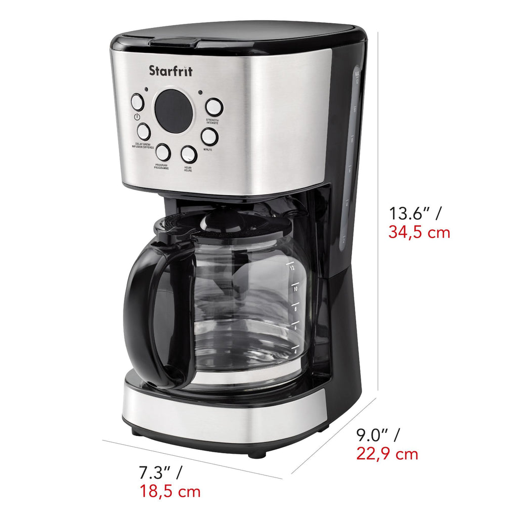 Programmable 12 Cup Stainless Steel Coffee Maker U78861