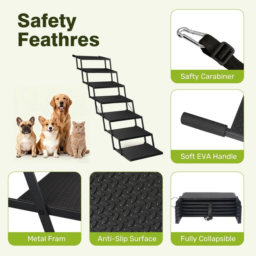 Foldable Dog Steps 7-Step F445